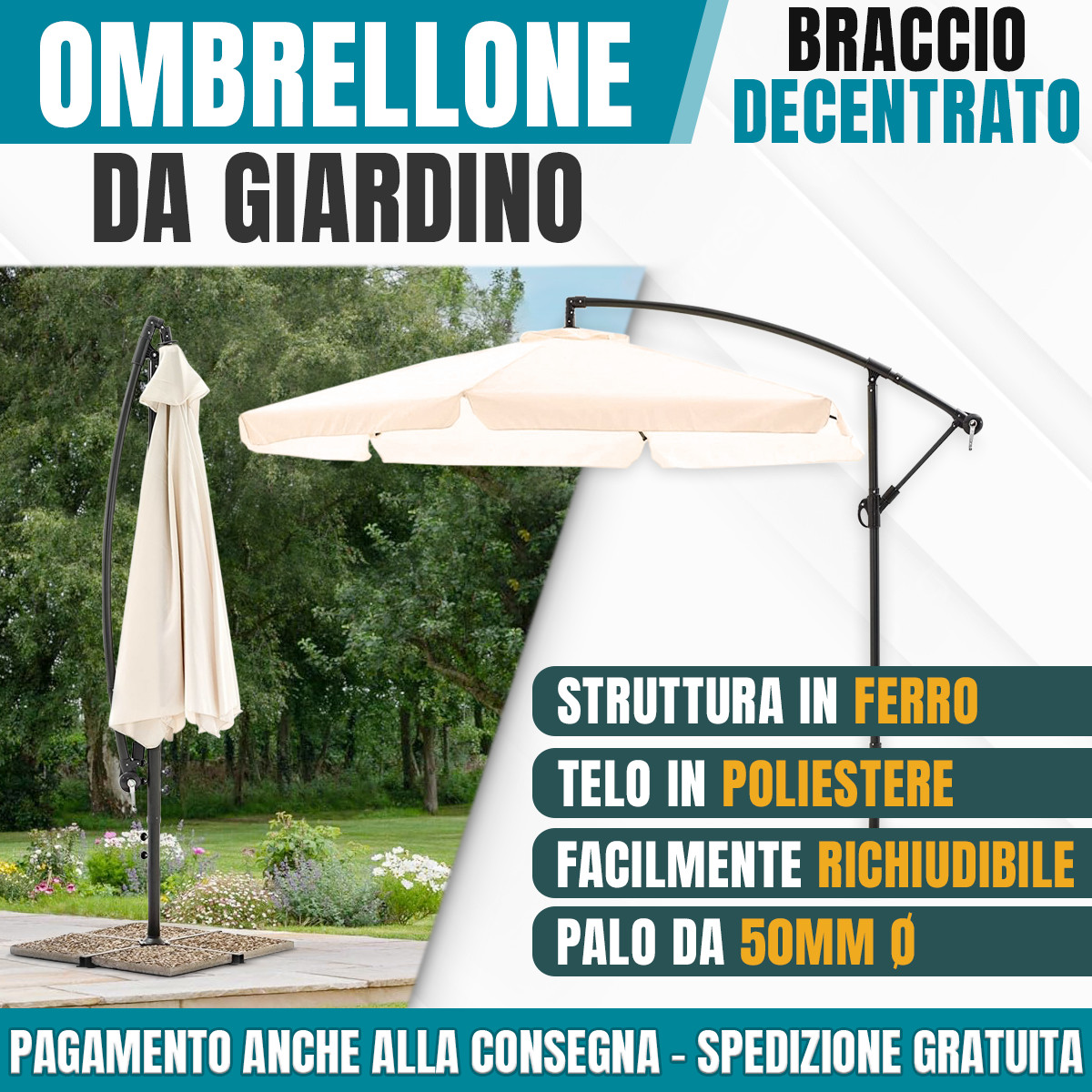 Ombrellone da giardino